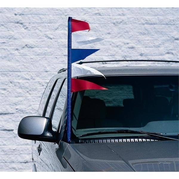 Antenna Pennants (Per Doz): Fluorescent Multicolor Pk, Nabco, Mfr#: TT2-FL
